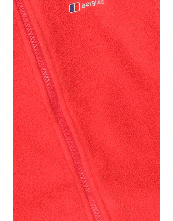 Berghaus Womens Fleece Jacket UK 14 Large Red Polyester