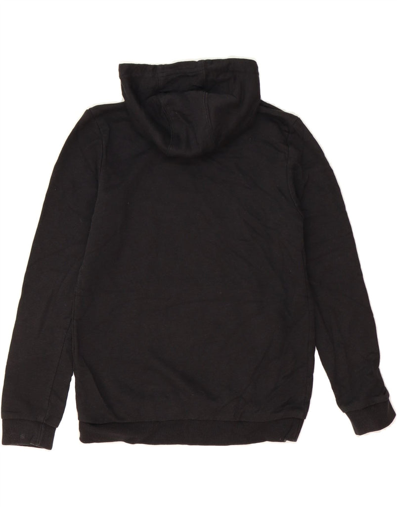 ADIDAS Boys Graphic Hoodie Jumper 10-11 Years Black Vintage Adidas and Second-Hand Adidas from Messina Hembry 