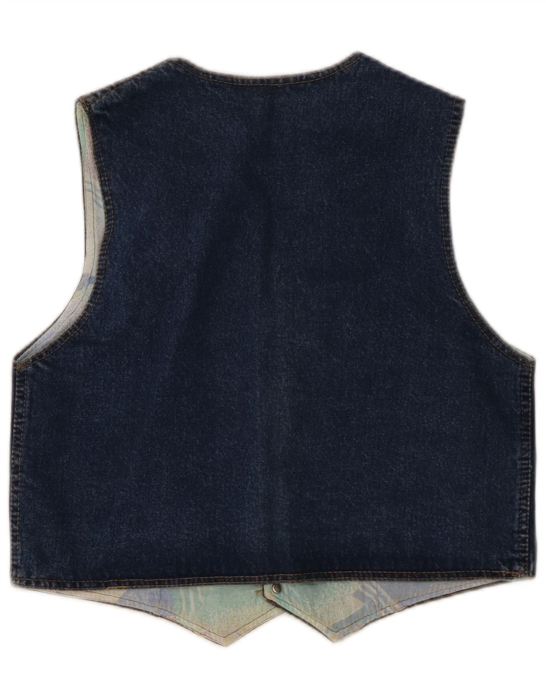 Protest Womens Denim Waistcoat UK 12 Medium Blue
