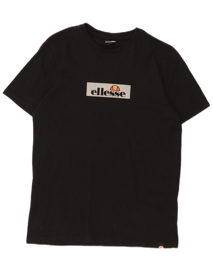 Ellesse Mens Graphic T-Shirt Top Medium Black
