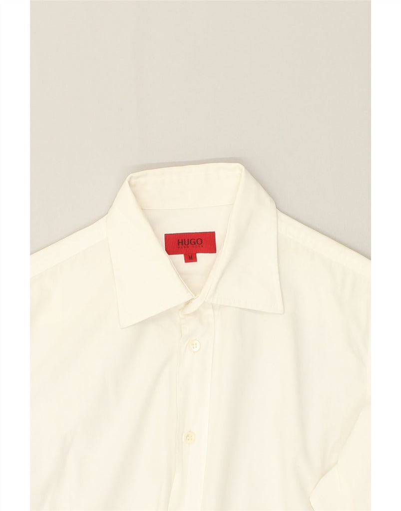 HUGO BOSS Mens Shirt Medium White | Vintage Hugo Boss | Thrift | Second-Hand Hugo Boss | Used Clothing | Messina Hembry 