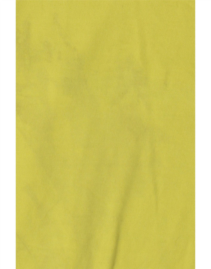 Champion Womens Graphic Oversized Sweatshirt Jumper UK 14 Medium Yellow