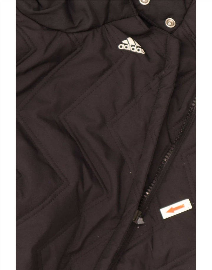 Adidas Womens Quilted Gilet UK 20 2XL Black Polyester