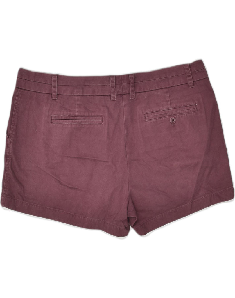 J. CREW Womens Chino Shorts US 14 XL W38  Maroon | Vintage J. Crew | Thrift | Second-Hand J. Crew | Used Clothing | Messina Hembry 