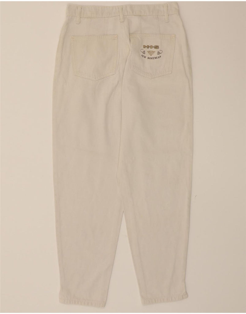 H.I.S Womens High Waist Tapered Casual Trousers W30 L28 White Vintage H.I.S and Second-Hand H.I.S from Messina Hembry 