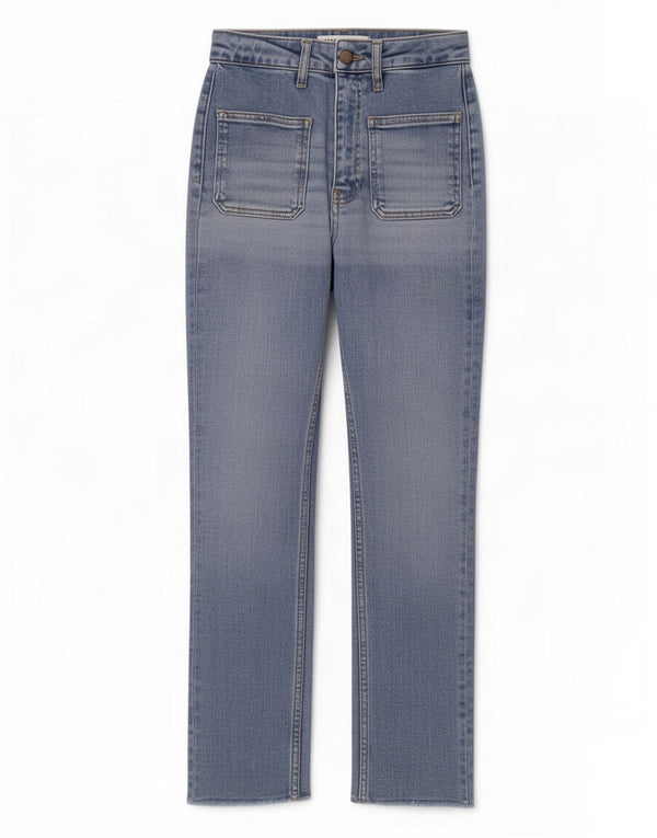 Zara Womens Straight Jeans EU 34 2XS W24 L26 Blue Cotton