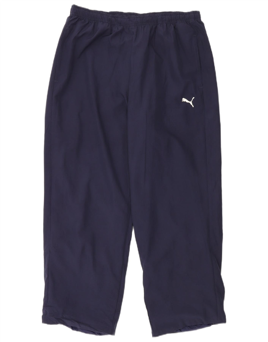 PUMA Mens Tracksuit Trousers Large Navy Blue Polyester
