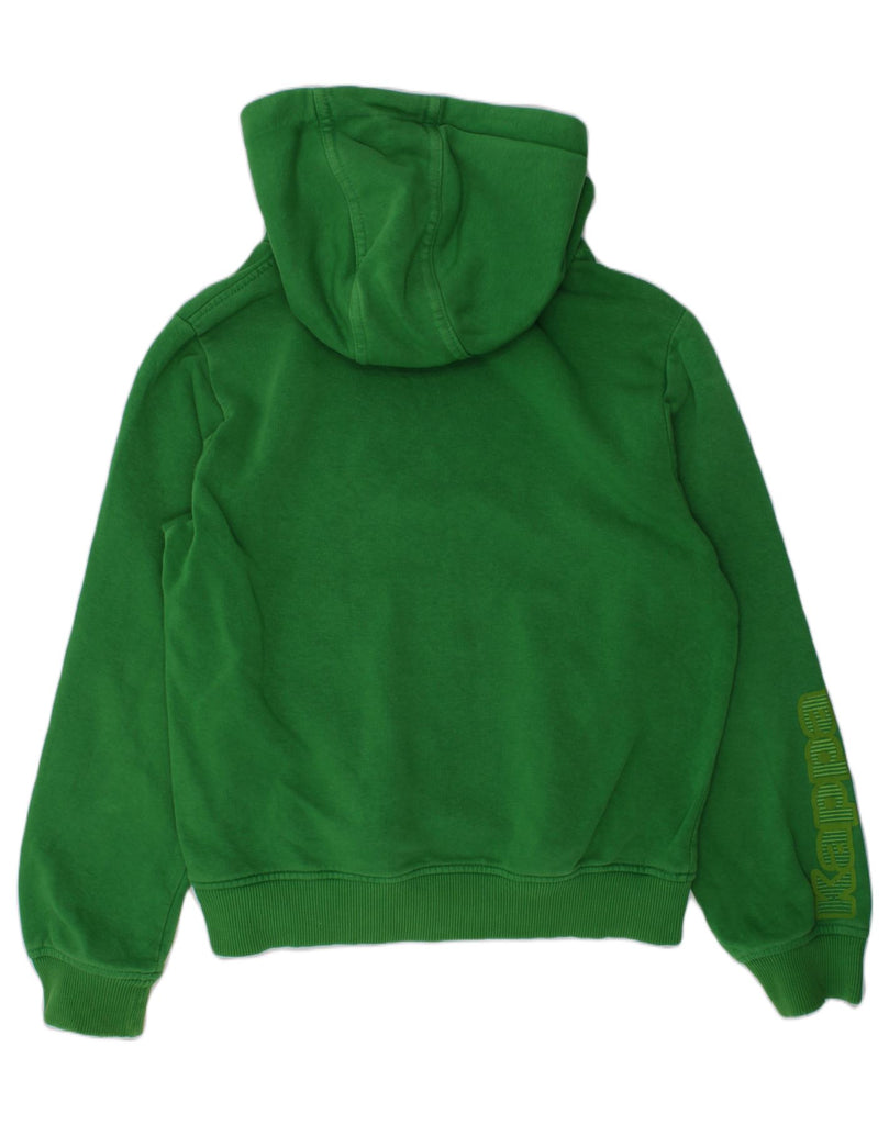 KAPPA Boys Hoodie Jumper 12-13 Years 2XS Green Cotton | Vintage Kappa | Thrift | Second-Hand Kappa | Used Clothing | Messina Hembry 