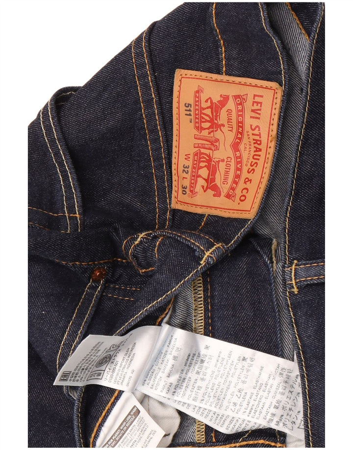 Levi's Mens 511 Slim Jeans W32 L30 Blue Cotton