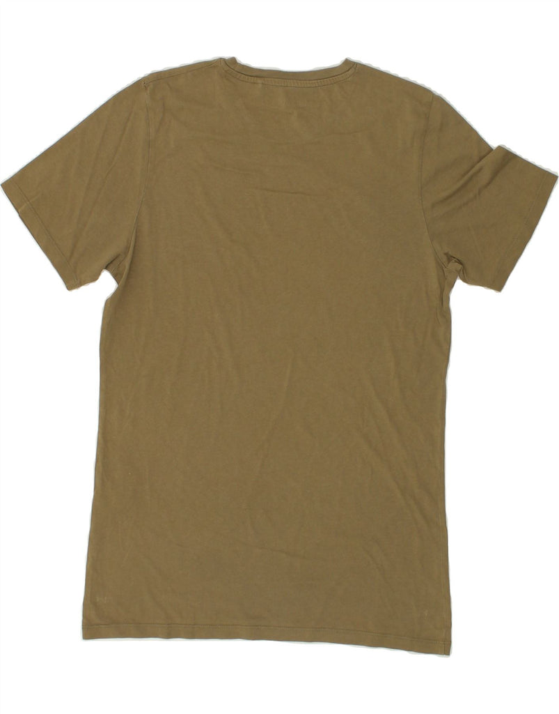 JACK & JONES Mens T-Shirt Top Medium Khaki Cotton | Vintage Jack & Jones | Thrift | Second-Hand Jack & Jones | Used Clothing | Messina Hembry 