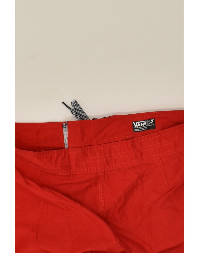 VANS Mens Swimming Shorts Medium Red | Vintage Vans | Thrift | Second-Hand Vans | Used Clothing | Messina Hembry 