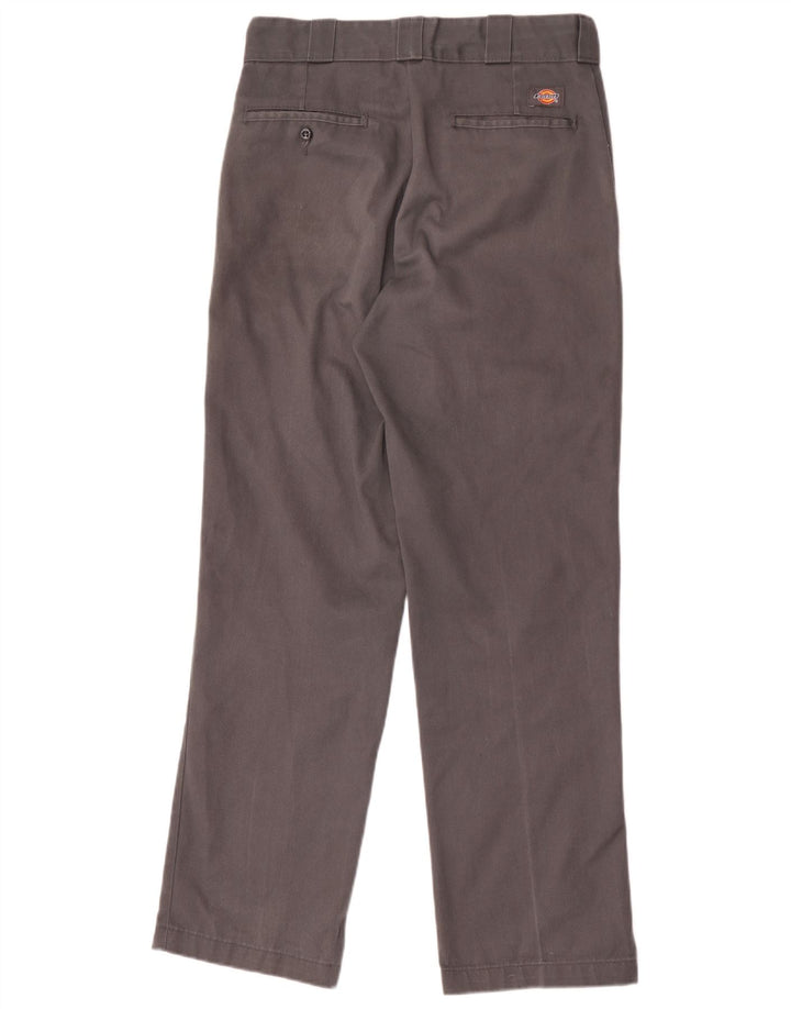 Dickies Mens Straight Chino Trousers W32 L32 Grey Polyester