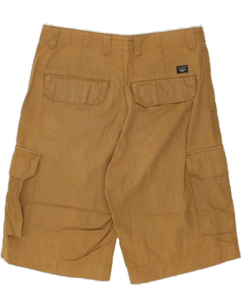 DOCKERS Mens Cargo Shorts W34 Large  Brown | Vintage Dockers | Thrift | Second-Hand Dockers | Used Clothing | Messina Hembry 