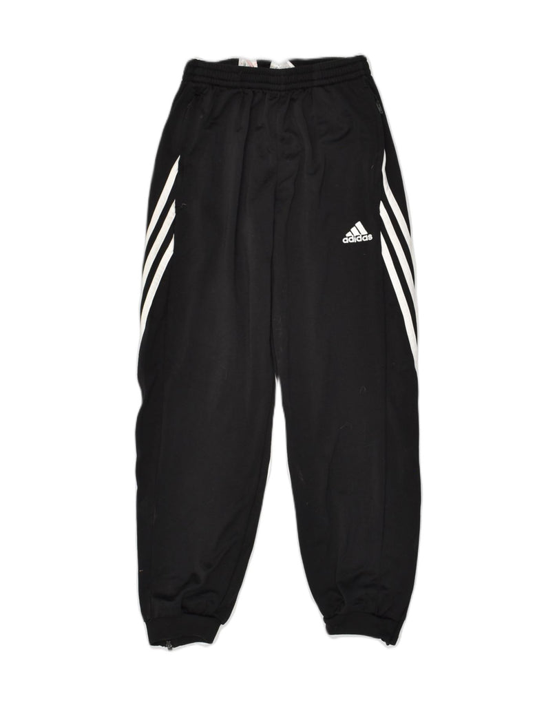 ADIDAS Boys Tracksuit Trousers Joggers 11-12 Years Large Black Polyester | Vintage Adidas | Thrift | Second-Hand Adidas | Used Clothing | Messina Hembry 