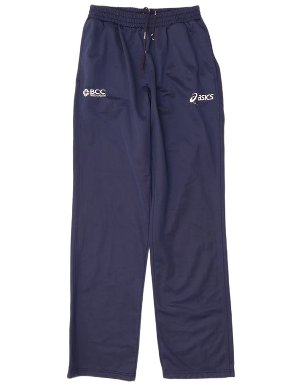 Asics Mens Graphic Tracksuit Trousers Medium  Navy Blue