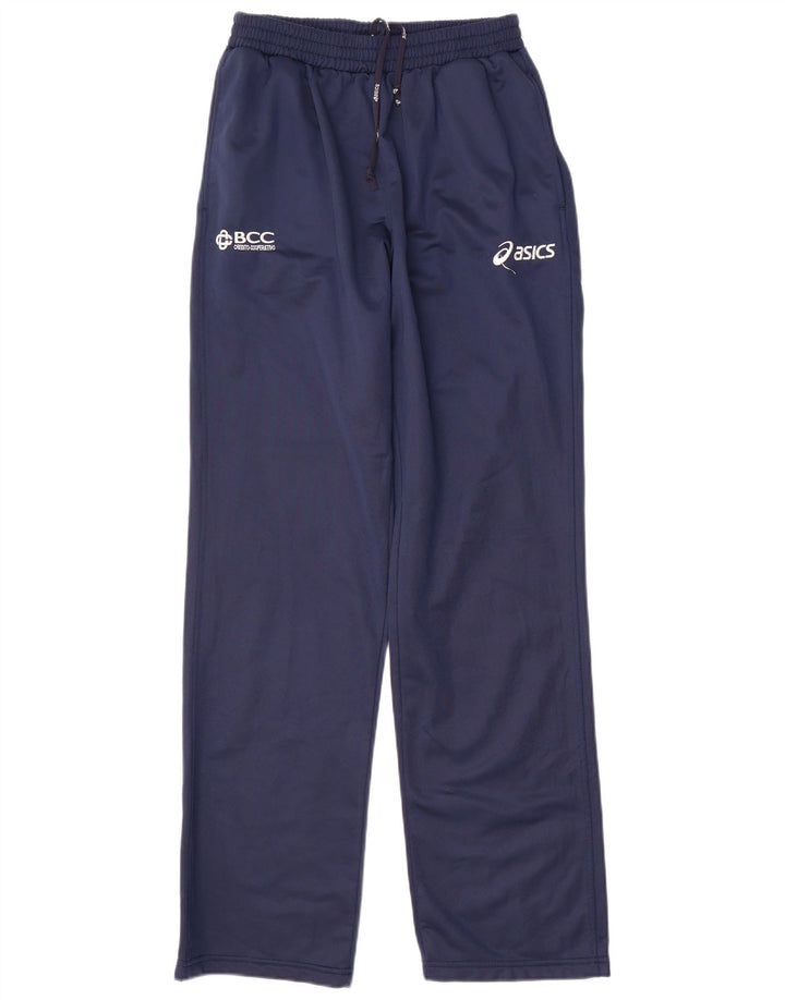 Asics Mens Graphic Tracksuit Trousers Medium  Navy Blue