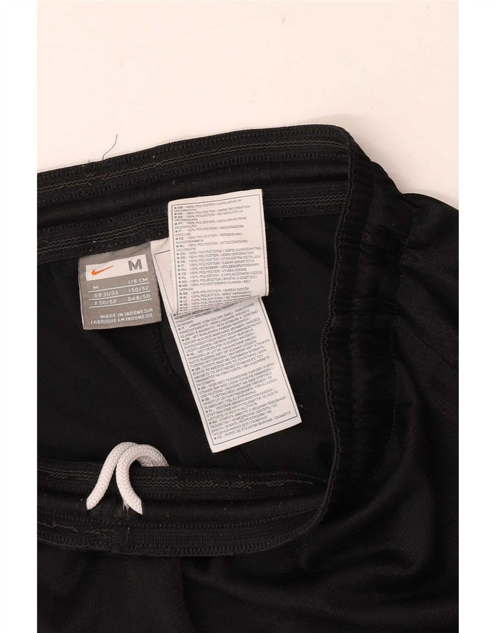 Nike Mens Sport Shorts Medium Black Pinstripe Polyester