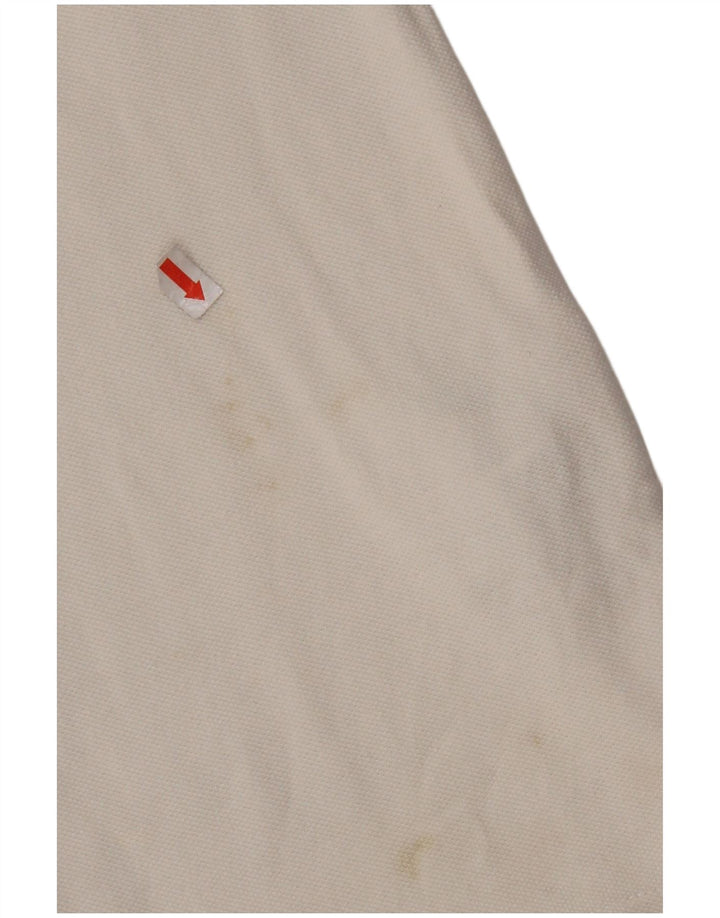 TIMBERLAND Mens Slim Fit Polo Shirt Small White Striped