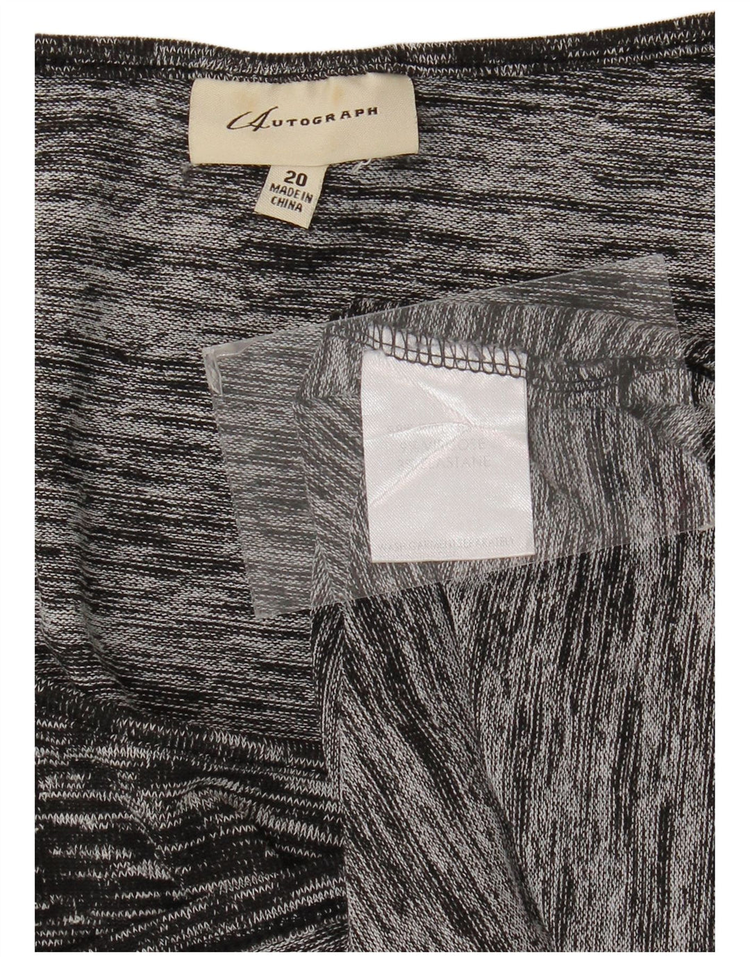 Marks & Spencer Womens Autograph Blouse Top UK 20 2XL Black Flecked
