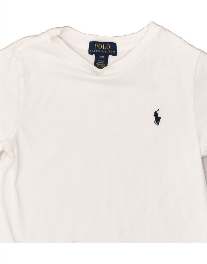 POLO RALPH LAUREN Boys T-Shirt Top 2-3 Years White Cotton | Vintage Polo Ralph Lauren | Thrift | Second-Hand Polo Ralph Lauren | Used Clothing | Messina Hembry 