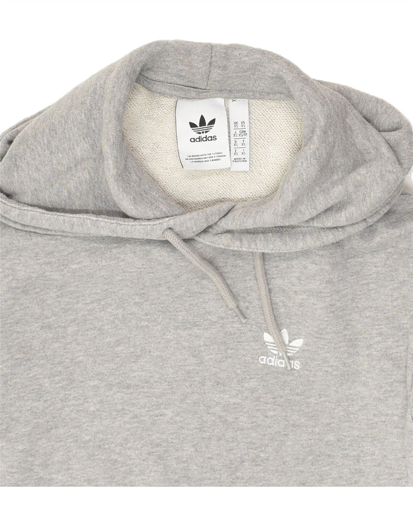 ADIDAS Mens Hoodie Jumper XS Grey Cotton | Vintage Adidas | Thrift | Second-Hand Adidas | Used Clothing | Messina Hembry 