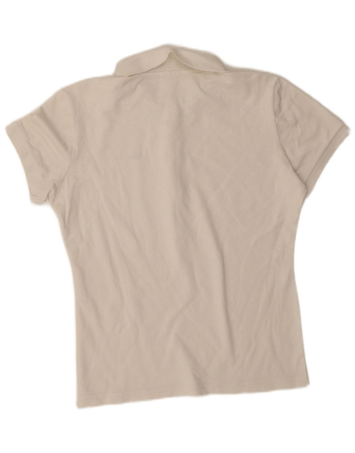 Lacoste Womens Polo Shirt UK 14 Large White