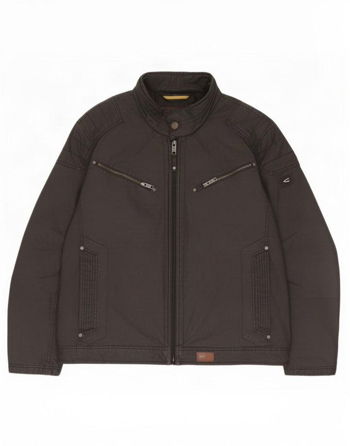 Camel Active Mens Windbreaker Jacket EU 58 2XL Black Cotton