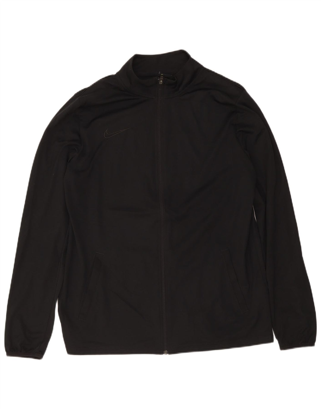 Nike Mens Dri Fit Tracksuit Top Jacket XL Black Polyester