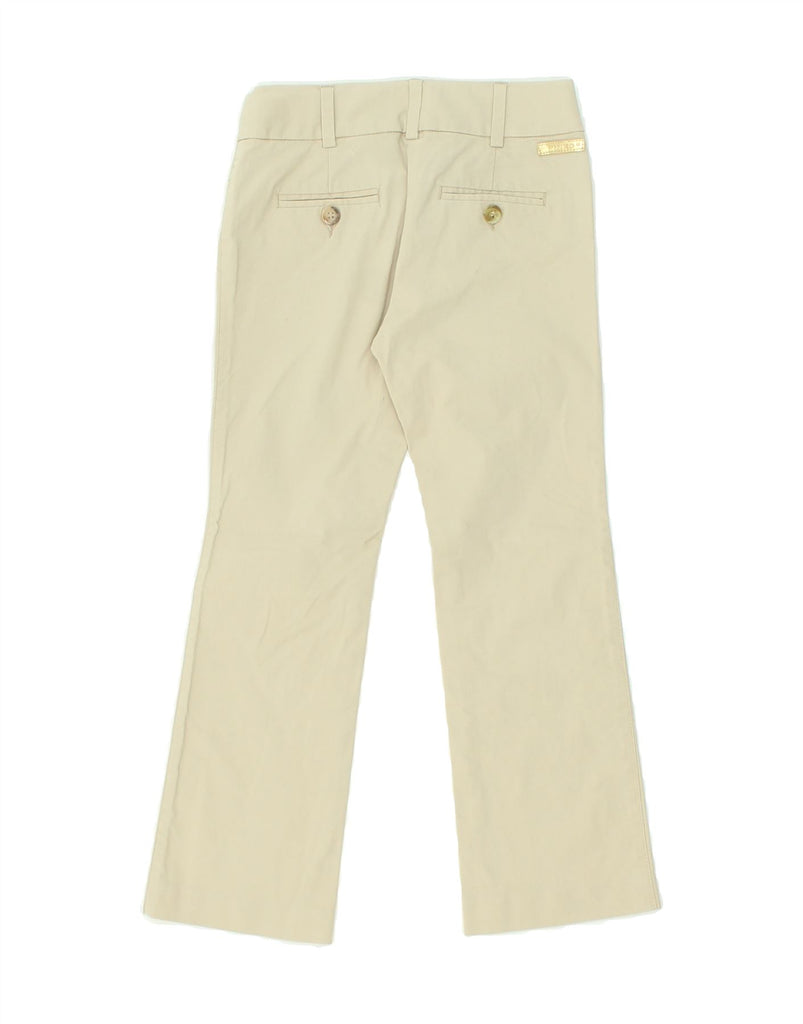 PINKO Girls Bootcut Casual Trousers 6-7 Years Small W22 L20 Beige Cotton Vintage Pinko and Second-Hand Pinko from Messina Hembry 