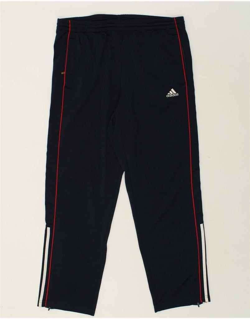 ADIDAS Mens Tracksuit Trousers UK 40/42 Medium Navy Blue Polyester | Vintage Adidas | Thrift | Second-Hand Adidas | Used Clothing | Messina Hembry 