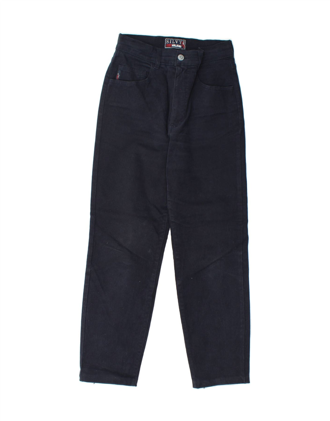 SILVY Mens Unisex Straight Jeans  W36 L25 Navy Blue Cotton Vintage Silvy and Second-Hand Silvy from Messina Hembry 