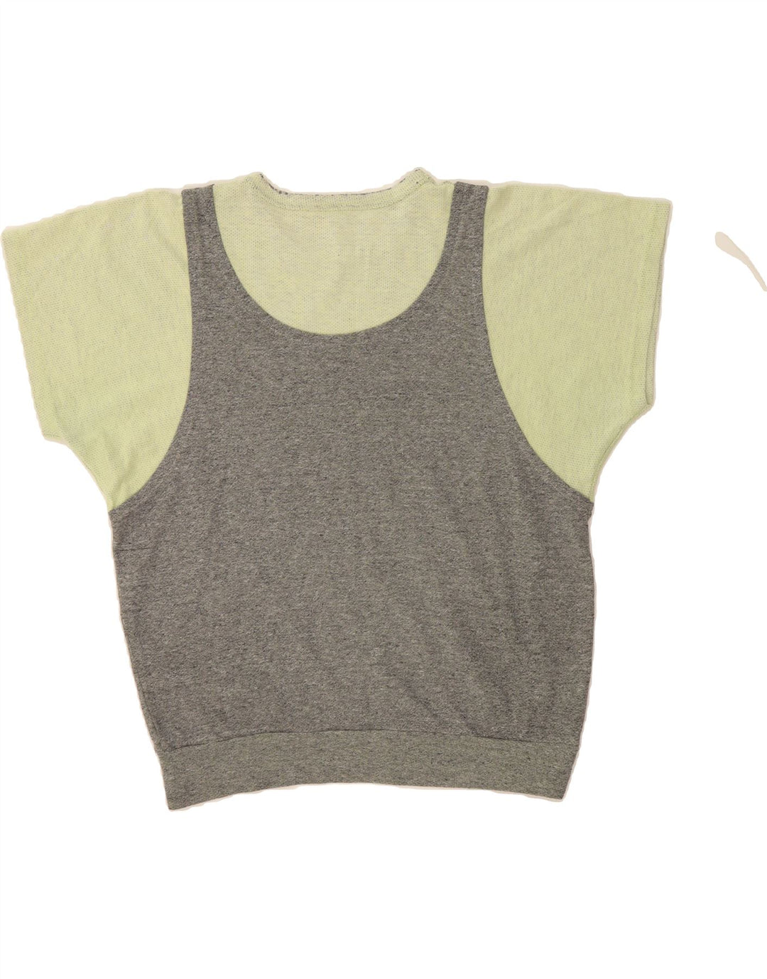 ELLESSE Womens Blouse Top UK 12 Medium Green Colourblock Vintage Ellesse and Second-Hand Ellesse from Messina Hembry 