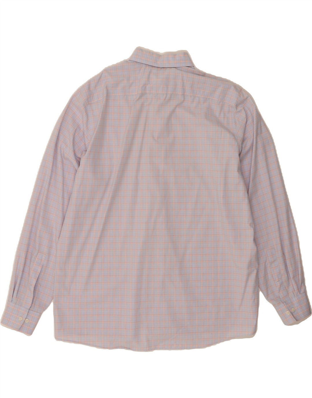 MICHAEL KORS Mens Regular Fit Shirt Size 17 1/2 XL Blue Check Cotton Vintage Michael Kors and Second-Hand Michael Kors from Messina Hembry 
