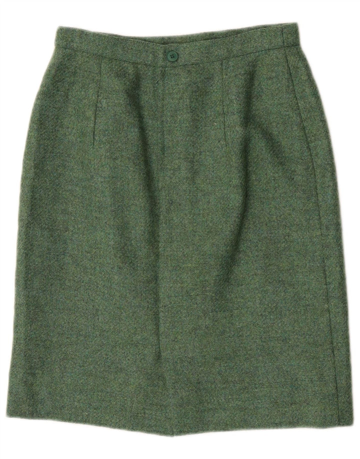 Luisa Spagnoli Womens Pencil Skirt IT 42 Medium W27 Green Acetate