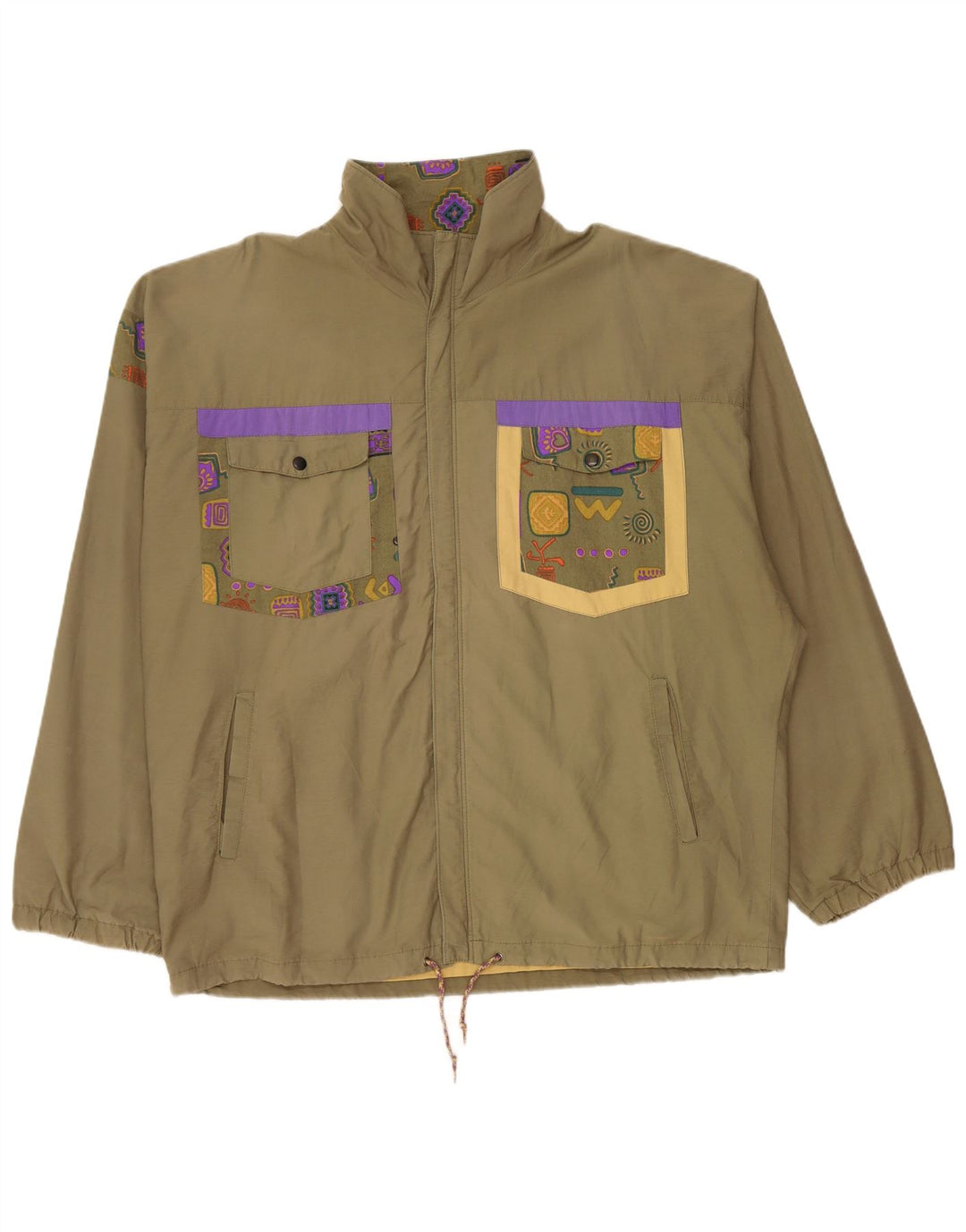 Eider Mens Utility Jacket IT 52 XL Khaki Cotton