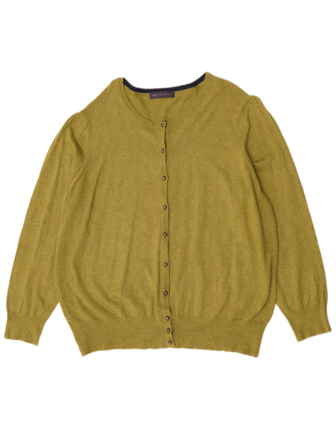 Marks & Spencer Womens Cardigan Sweater UK 18 XL Green