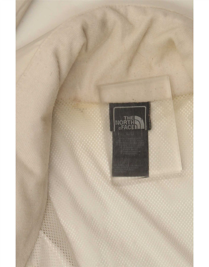 The North Face Womens Tracksuit Top Jacket UK 16 Large Beige Nylon
