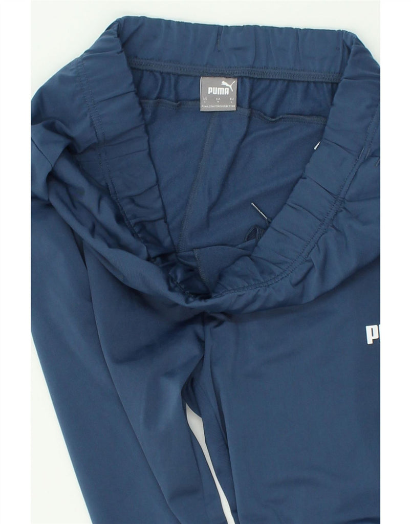 PUMA Mens Tracksuit Trousers Joggers Large Blue Polyester | Vintage Puma | Thrift | Second-Hand Puma | Used Clothing | Messina Hembry 