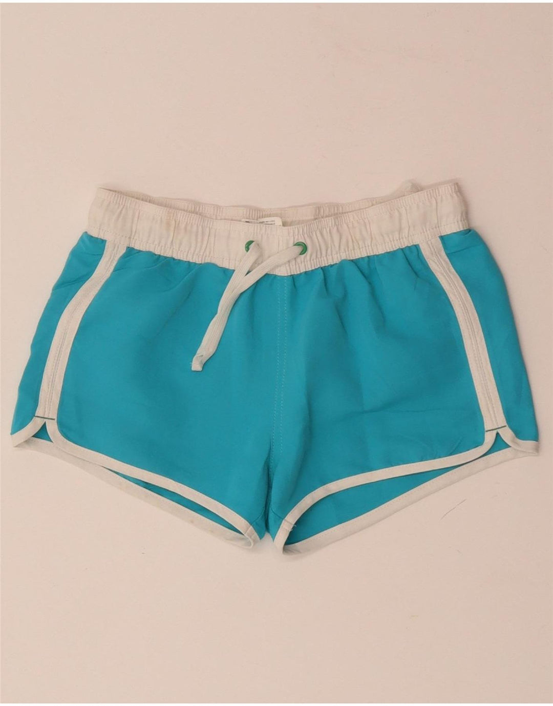 BENETTON Boys Graphic Swimming Shorts 8-9 Years  Blue Colourblock