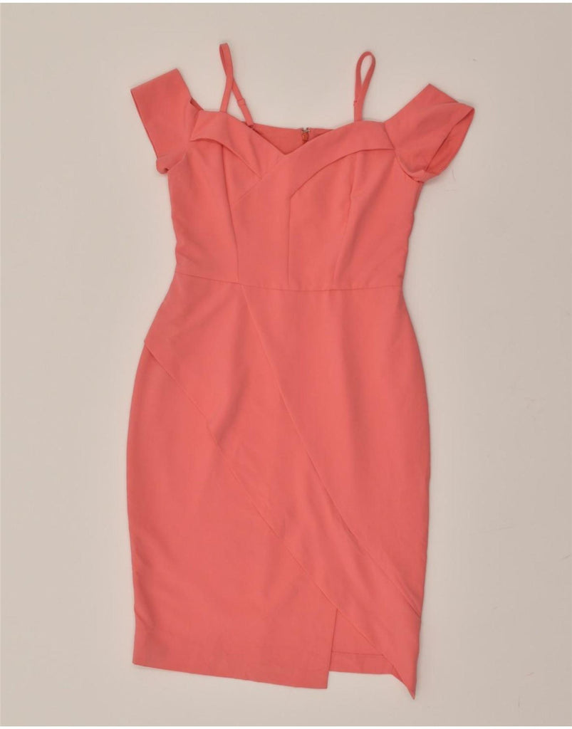 COAST Womens Bodycon Dress UK 10 Small  Pink Polyester Vintage Coast and Second-Hand Coast from Messina Hembry 