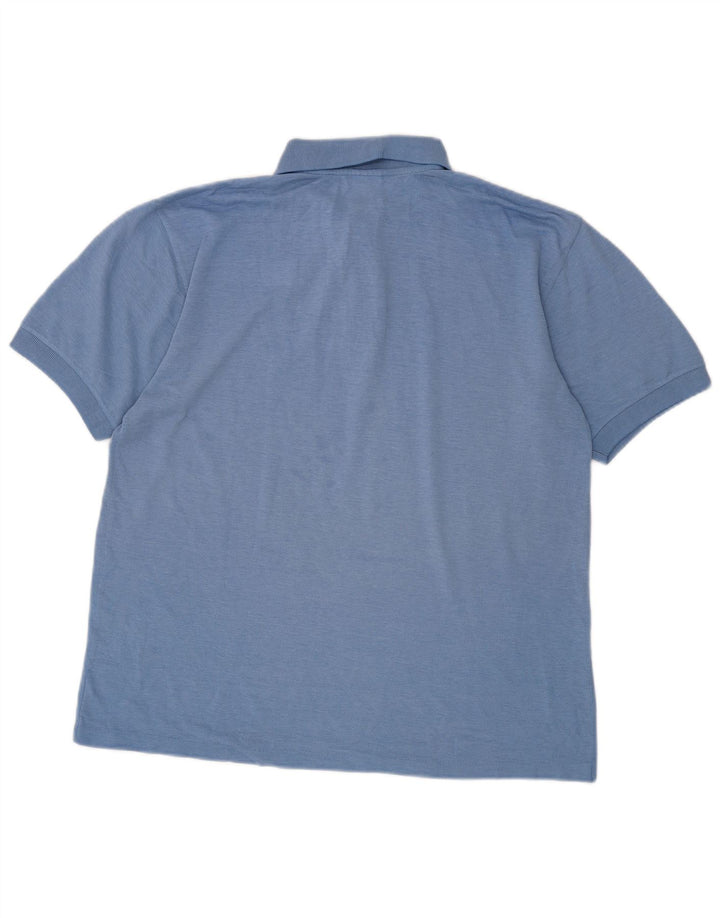 PUMA Mens Polo Shirt Medium Blue Cotton