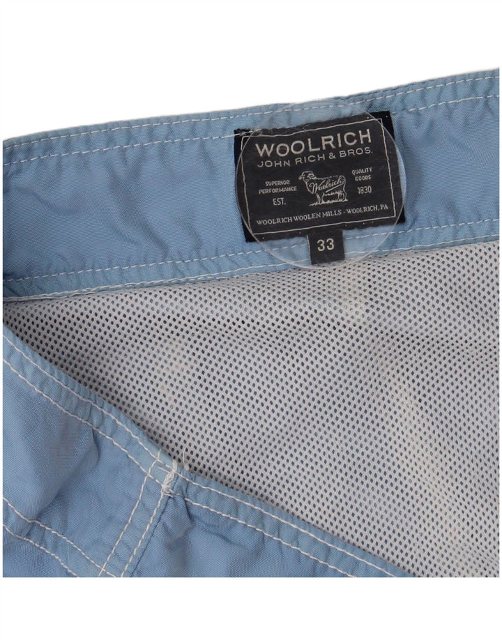 WOOLRICH Mens Swimming Shorts Medium  Blue Polyester