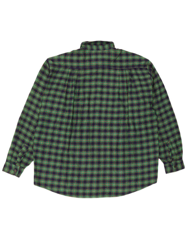 Rifle Mens Flannel Shirt Medium Green Check Acrylic