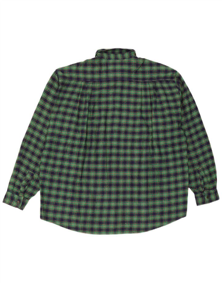 Rifle Mens Flannel Shirt Medium Green Check Acrylic