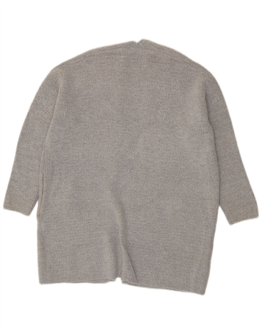 Oasis Womens Oversized Open Cardigan Sweater UK 16 Large Grey Acrylic