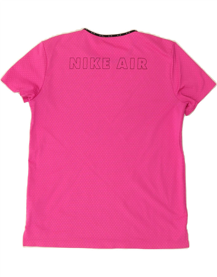 NIKE Womens Dri Fit T-Shirt Top UK 10 Small Pink Polyester Vintage Nike and Second-Hand Nike from Messina Hembry 