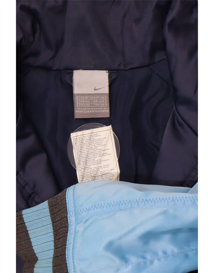 Nike Womens Bomber Jacket UK 10/12 Medium Navy Blue Colourblock Sports