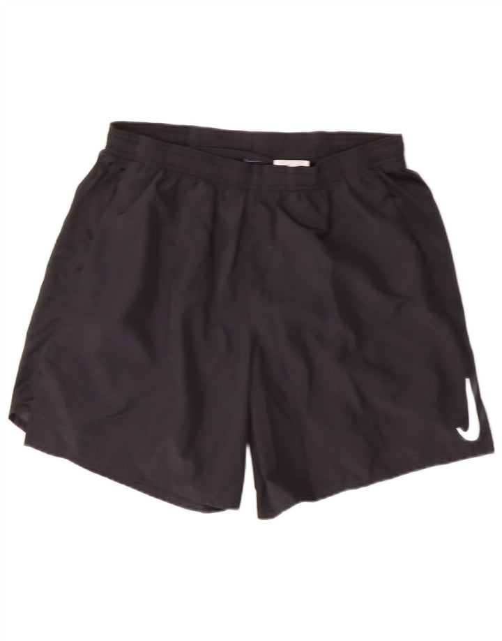 NIKE Womens Dri Fit Sport Shorts UK 16 Large  Black Polyester