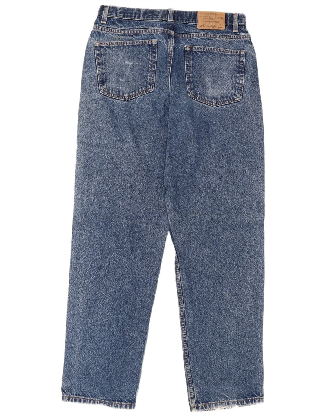 EDDIE BAUER Mens Classic Fit Straight Jeans W34 L32 Blue Cotton