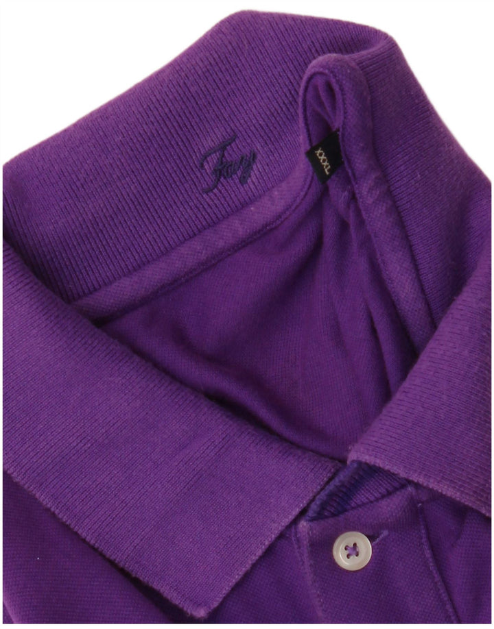 Fay Mens Polo Shirt 3XL Purple